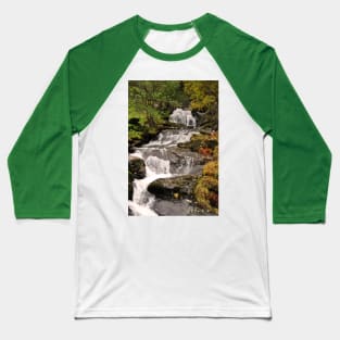 Waterfall Flamsdalen Valley Flam Norway Scandinavia Baseball T-Shirt